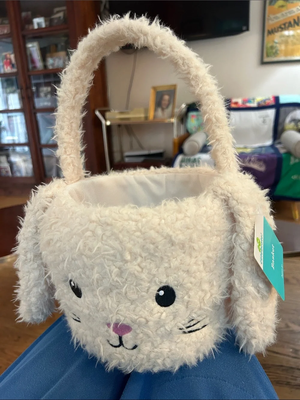 Kids Plush Bunny 🐰 Handbag -Shaggy Cute 🥰 Bonus Eggs 🥚🥚
